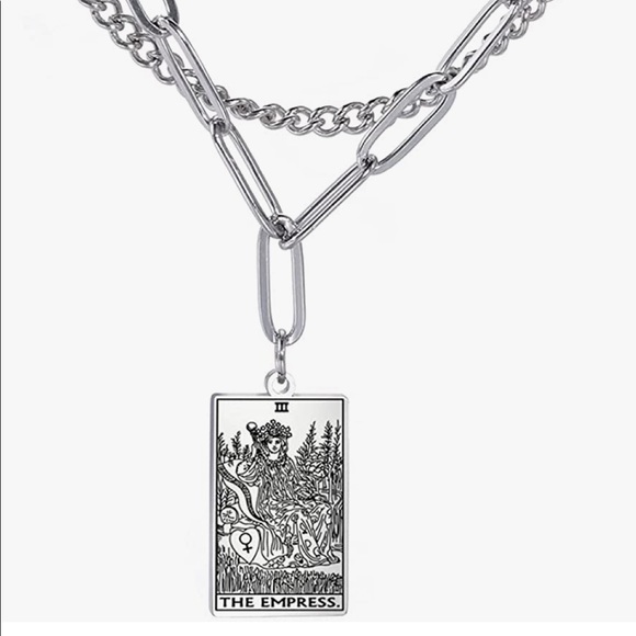 Tarot card layered necklace (SILVER) - Picture 14 of 16